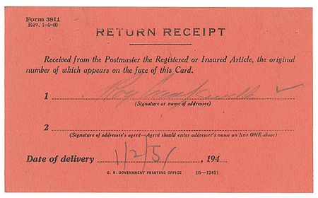 Lot #1062 Roy Campanella Signed Document - Image 1