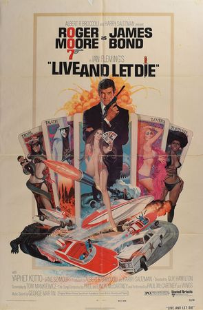Lot #937 James Bond: Live and Let Die One Sheet Movie Poster - Image 1