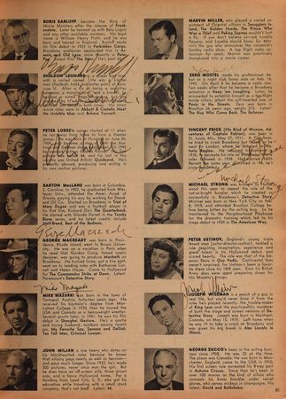 Lot #857 Who's Who in Hollywood Autograph Books: 1952 and 1953: Amazing Who's Who in Hollywood magazines signed by 500+, highlighted by Marilyn Monroe, Humphrey Bogart, John Wayne, Marlon Brando, Judy Garland, and Elizabeth Taylor - Image 4