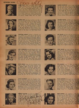 Lot #857 Who's Who in Hollywood Autograph Books: 1952 and 1953: Amazing Who's Who in Hollywood magazines signed by 500+, highlighted by Marilyn Monroe, Humphrey Bogart, John Wayne, Marlon Brando, Judy Garland, and Elizabeth Taylor - Image 5