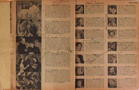 Lot #857 Who's Who in Hollywood Autograph Books: 1952 and 1953: Amazing Who's Who in Hollywood magazines signed by 500+, highlighted by Marilyn Monroe, Humphrey Bogart, John Wayne, Marlon Brando, Judy Garland, and Elizabeth Taylor - Image 12