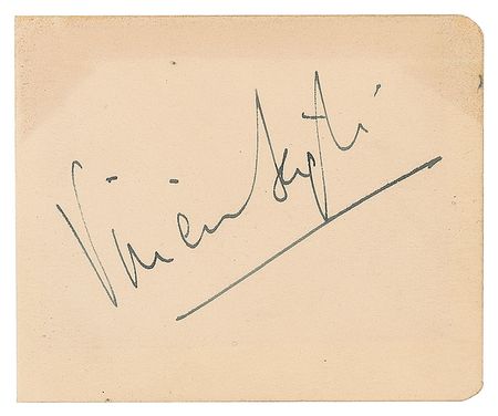 Lot #952 Vivien Leigh Signature - Image 1