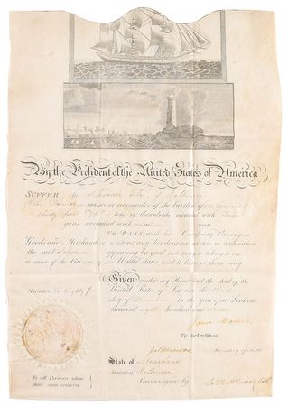 Lot #13 James Madison and James Monroe Signed