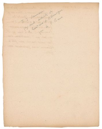Lot #205 Jean-Jacques Rousseau Manuscript - Image 2