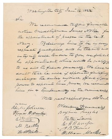 Lot #13 William Henry Harrison Signed Document