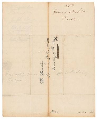 Lot #13 William Henry Harrison Signed Document - Image 3