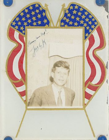 Lot #1 John F. Kennedy: ?Remember me?? writes ?Jack K.? in a super-early signed photo of the future president - Image 2