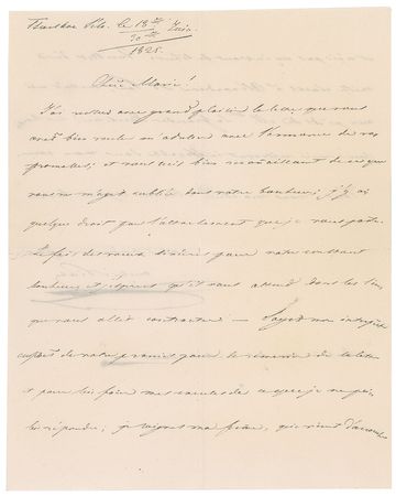 Lot #218 Nicholas I Handwritten Letter Signed - Image 1