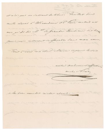 Lot #218 Nicholas I Handwritten Letter Signed - Image 2