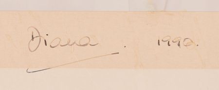 Lot #224 Princess Diana: Marvelous oversized portrait of Princess Di - Image 3