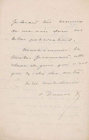 Lot #581 Alexandre Dumas, fils - Image 2