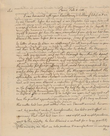 Lot #3 Thomas Jefferson: As Minister to France,