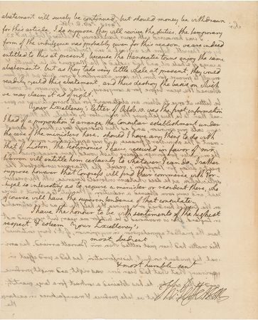 Lot #3 Thomas Jefferson: As Minister to France, Jefferson successfully reduces taxes on American cargo with the aid of the Marquis de Lafayette - Image 2