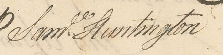 Lot #174 Samuel Huntington Signed Document - Image 1