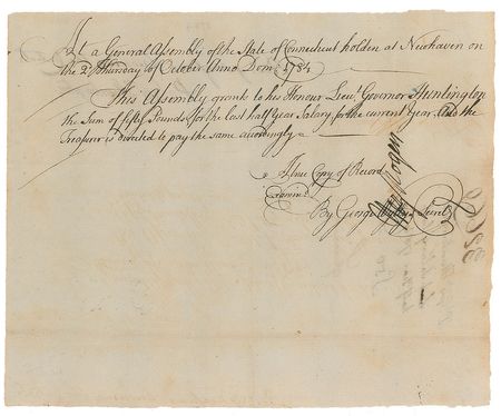 Lot #174 Samuel Huntington Signed Document - Image 3