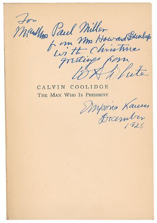 Lot #106 Calvin Coolidge: William Allen White - Image 2