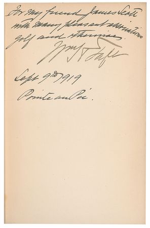 Lot #44 William H. Taft Book - Image 2