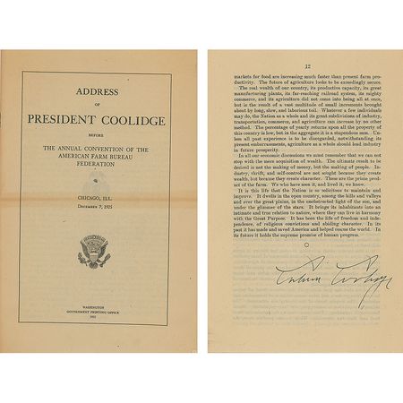 Lot #120 Calvin Coolidge - Image 1