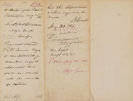 Lot #22 Abraham Lincoln: Lincoln approves an