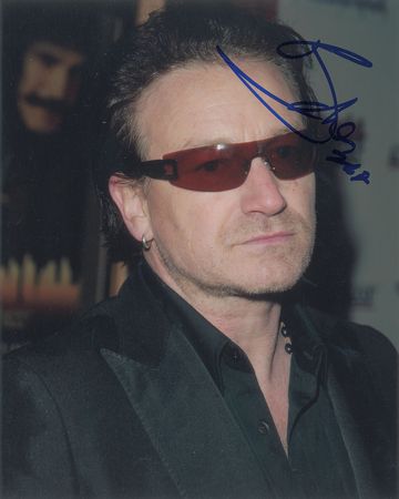 Lot #795 U2: Bono Signed Photograph - Image 1