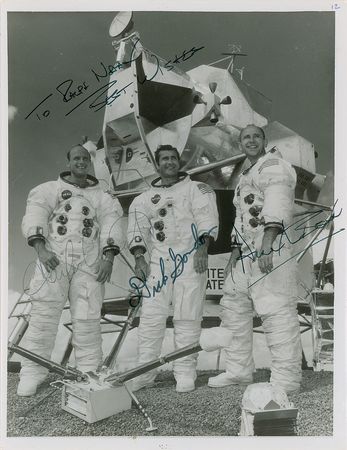 Lot #404 Apollo 12 Signed Photograph - Image 1