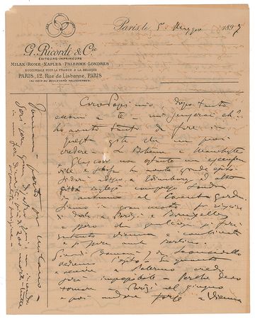 Lot #669 Giacomo Puccini: 