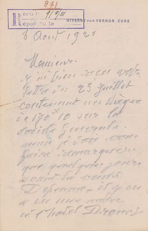 Lot #431 Claude Monet: 