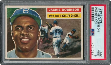 Lot #6032  1956 Topps #30 Jackie Robinson - PSA MINT 9 - None Higher! - Image 1