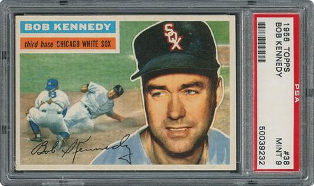 Lot #6040  1956 Topps #38 Bob Kennedy - PSA MINT 9 - two Higher! - Image 1