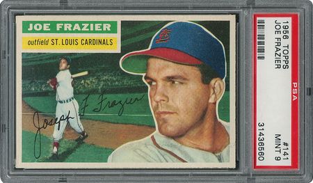 Lot #6153  1956 Topps #141 Joe Frazier - PSA MINT 9 - one Higher! - Image 1