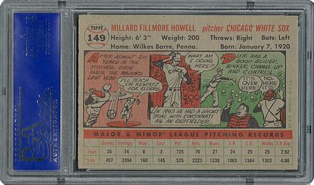 Lot #6161  1956 Topps #149 Dixie Howell - PSA MINT 9 - one Higher! - Image 2