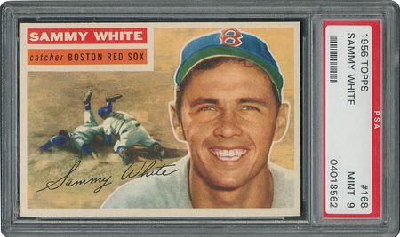 Lot #6180  1956 Topps #168 Sammy White - PSA MINT 9 - two Higher! - Image 1