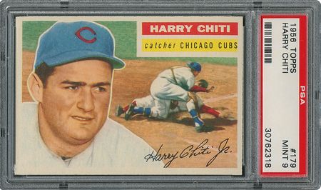 Lot #6191  1956 Topps #179 Harry Chiti - PSA MINT 9 - None Higher! - Image 1