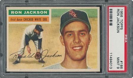 Lot #6198  1956 Topps #186 Ron Jackson - PSA MINT 9 - None Higher! - Image 1