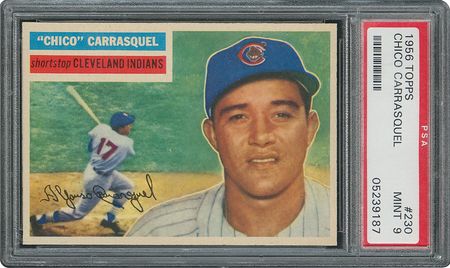 Lot #6242  1956 Topps #230 Chico Carrasquel - PSA MINT 9 - one Higher! - Image 1