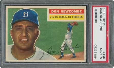 Lot #6247  1956 Topps #235 Don Newcombe - PSA MINT 9 - None Higher! - Image 1