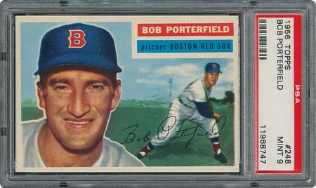 Lot #6260  1956 Topps #248 Bob Porterfield - PSA MINT 9 - two Higher! - Image 1