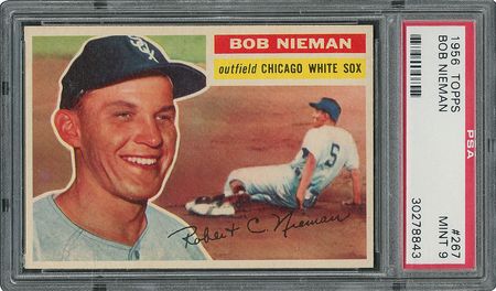 Lot #6279  1956 Topps #267 Bob Nieman - PSA MINT 9 - two Higher! - Image 1
