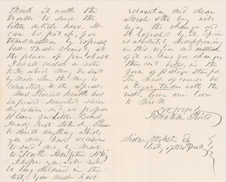 Lot #18 Franklin Pierce Handwritten Letter Signed - Image 2