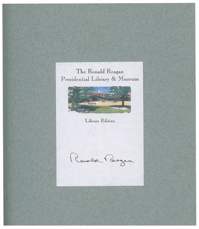 Lot #157 Ronald Reagan Book - Image 1