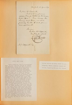 Lot #179 Notables: Diverse scrapbook highlighted by William Ellery, Nathaniel Banks, and Ernest Shackleton - Image 2