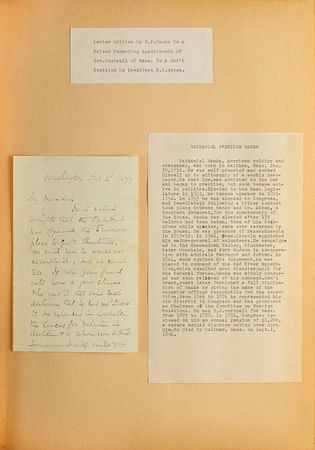 Lot #179 Notables: Diverse scrapbook highlighted by William Ellery, Nathaniel Banks, and Ernest Shackleton - Image 3