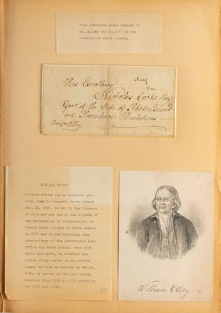 Lot #179 Notables: Diverse scrapbook highlighted by William Ellery, Nathaniel Banks, and Ernest Shackleton - Image 6