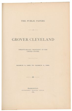 Lot #29 Grover Cleveland Book - Image 3