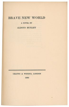 Lot #527 Aldous Huxley Book - Image 3