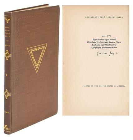 Lot #529 James Joyce: Limited signed copy of the beautiful Finnegans Wake prose-poem - Image 1