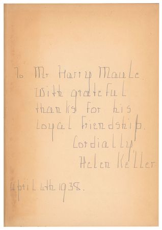 Lot #183 Helen Keller Book - Image 2