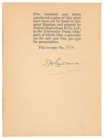 Lot #610 D. H. Lawrence Book - Image 2