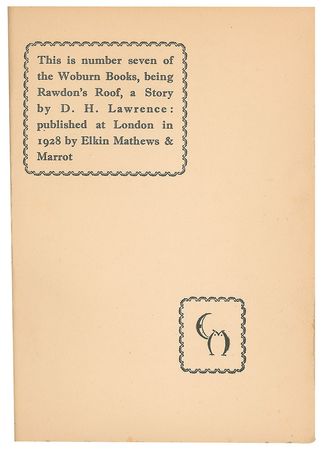 Lot #610 D. H. Lawrence Book - Image 3