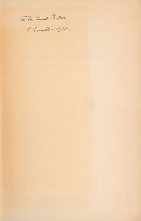 Lot #200 Albert Einstein: Sought-after volume of Einstein's essays, presented to a preeminent cancer surgeon - Image 2